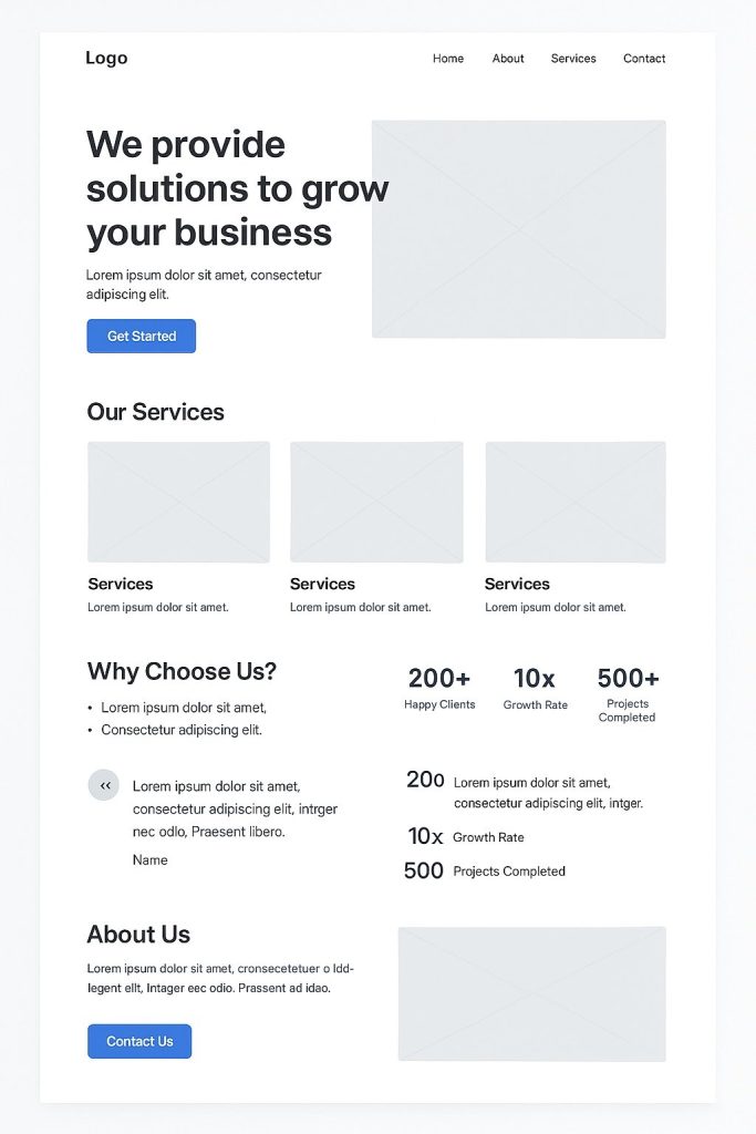 Protótipo Home Site